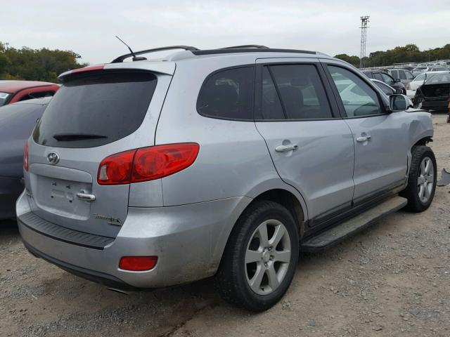 5NMSH13E89H286174 - 2009 HYUNDAI SANTA FE S SILVER photo 4