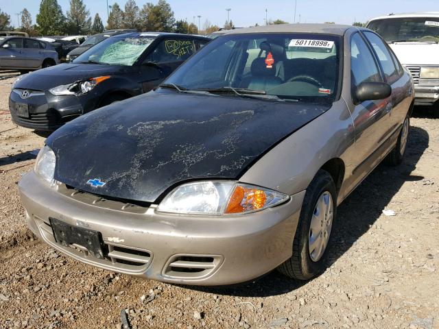 1G1JC524527448939 - 2002 CHEVROLET CAVALIER B GOLD photo 2