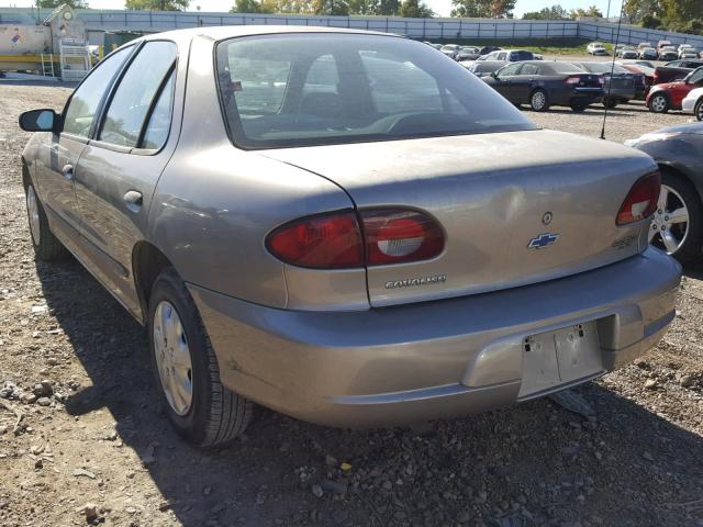 1G1JC524527448939 - 2002 CHEVROLET CAVALIER B GOLD photo 3