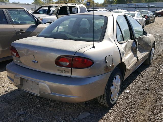 1G1JC524527448939 - 2002 CHEVROLET CAVALIER B GOLD photo 4