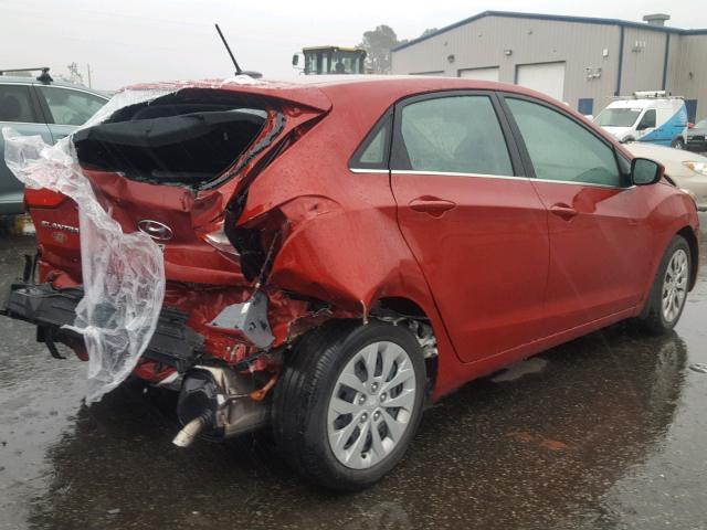 KMHD35LH8GU337618 - 2016 HYUNDAI ELANTRA GT RED photo 4