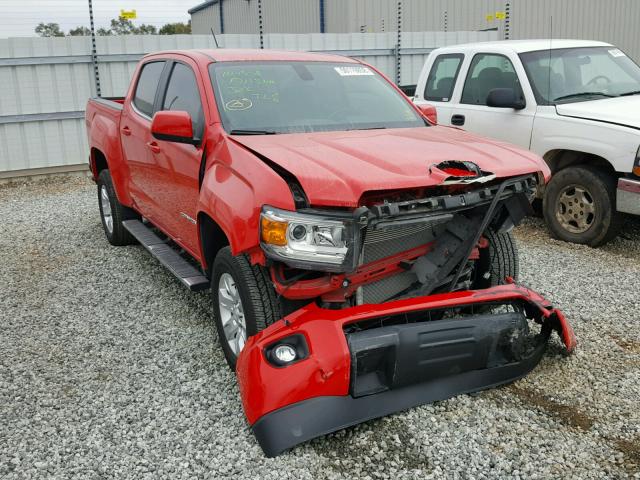 1GTG5CEA2H1100125 - 2017 GMC CANYON SLE RED photo 1