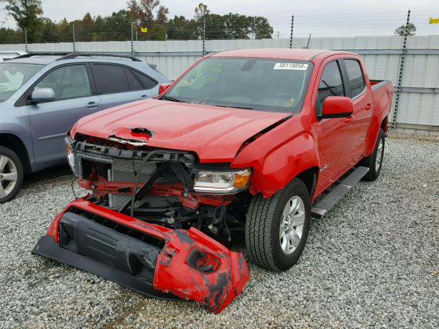 1GTG5CEA2H1100125 - 2017 GMC CANYON SLE RED photo 2