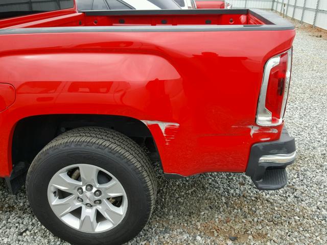 1GTG5CEA2H1100125 - 2017 GMC CANYON SLE RED photo 9