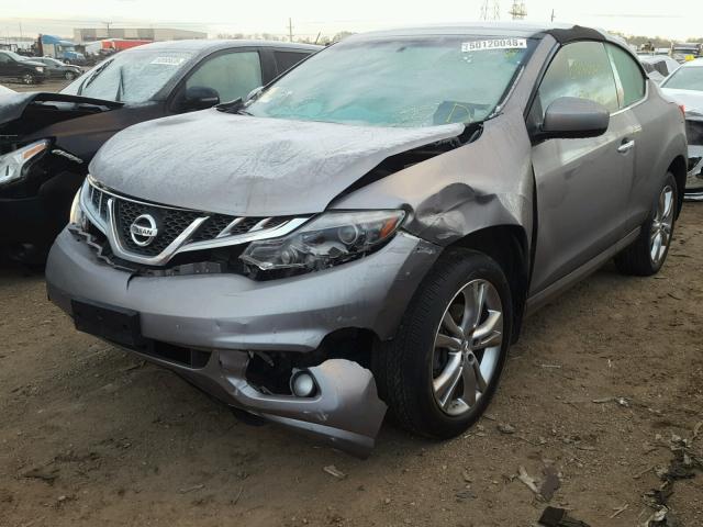 JN8AZ1FY3CW100273 - 2012 NISSAN MURANO CRO GRAY photo 2