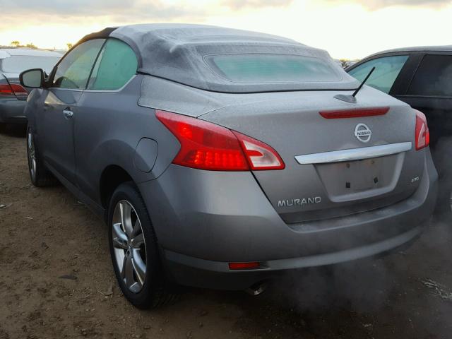 JN8AZ1FY3CW100273 - 2012 NISSAN MURANO CRO GRAY photo 3