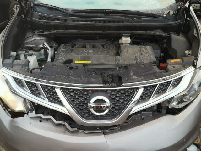 JN8AZ1FY3CW100273 - 2012 NISSAN MURANO CRO GRAY photo 7