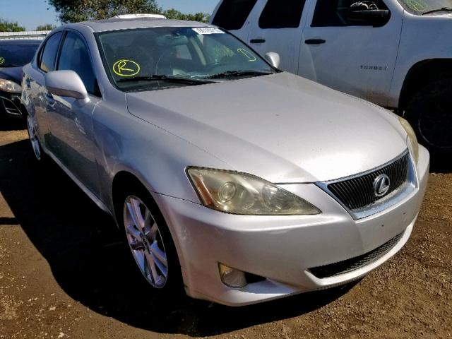 JTHBK262572049652 - 2007 LEXUS IS 250 SILVER photo 1