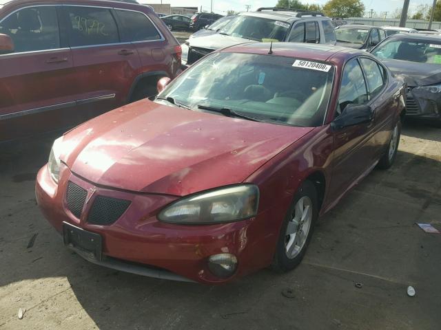 2G2WS522X51200920 - 2005 PONTIAC GRAND PRIX MAROON photo 2
