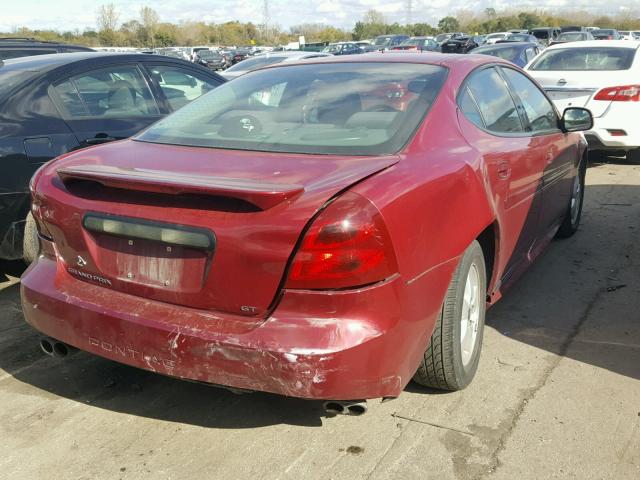 2G2WS522X51200920 - 2005 PONTIAC GRAND PRIX MAROON photo 4