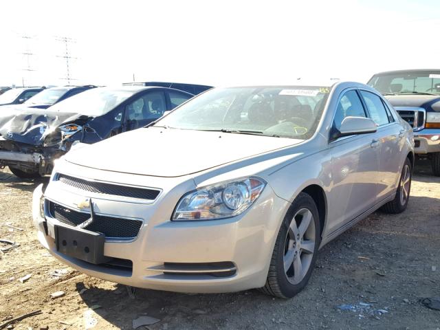 1G1ZC5EU5BF190751 - 2011 CHEVROLET MALIBU 1LT SILVER photo 2
