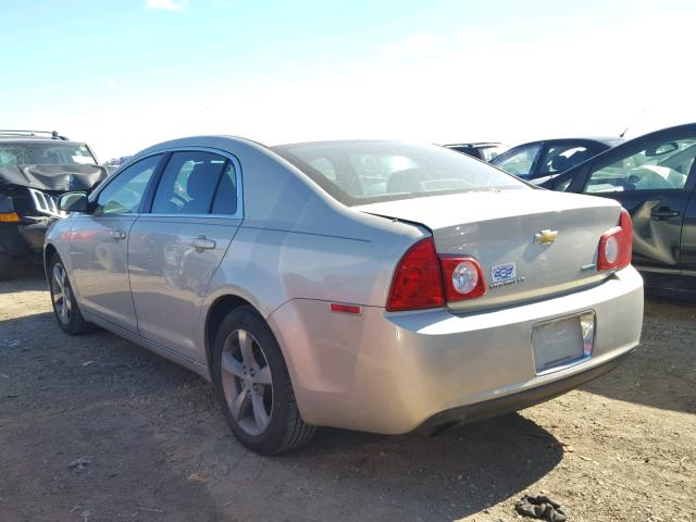 1G1ZC5EU5BF190751 - 2011 CHEVROLET MALIBU 1LT SILVER photo 3