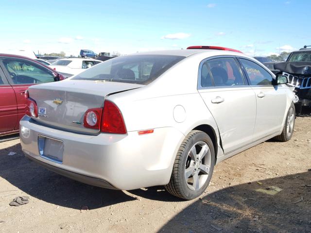 1G1ZC5EU5BF190751 - 2011 CHEVROLET MALIBU 1LT SILVER photo 4
