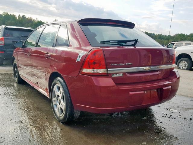 1G1ZT68NX7F226905 - 2007 CHEVROLET MALIBU MAX MAROON photo 3