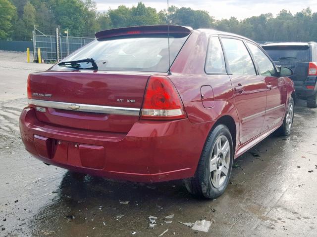 1G1ZT68NX7F226905 - 2007 CHEVROLET MALIBU MAX 栗色 照片 4