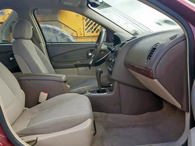 1G1ZT68NX7F226905 - 2007 CHEVROLET MALIBU MAX 栗色 照片 5