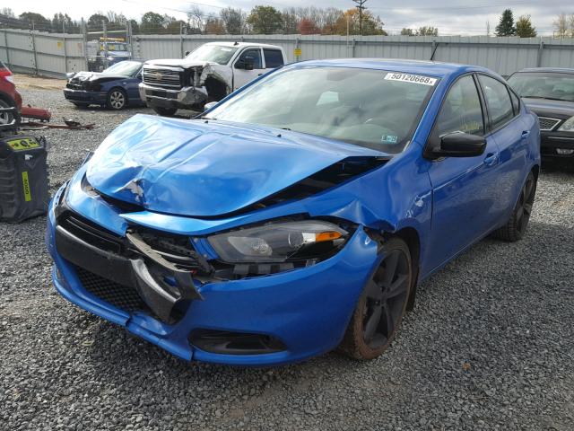 1C3CDFBB8FD352493 - 2015 DODGE DART SXT BLUE photo 2