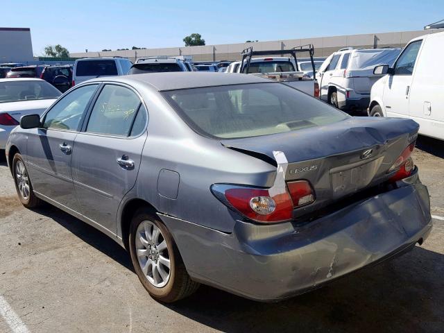 JTHBF30G820042410 - 2002 LEXUS ES 300 GRAY photo 3