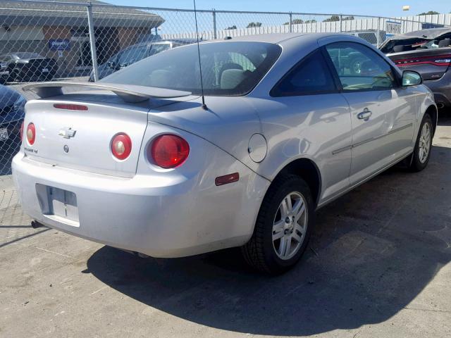 1G1AL15F377366558 - 2007 CHEVROLET COBALT LT SILVER photo 4