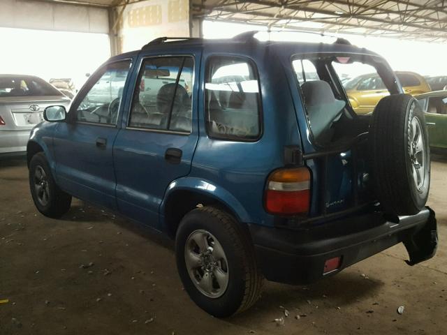 KNDJB7236V5537027 - 1997 KIA SPORTAGE TEAL photo 3