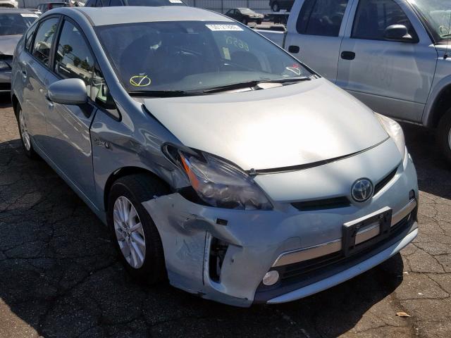 JTDKN3DP9C3019006 - 2012 TOYOTA PRIUS PLUG TURQUOISE photo 1