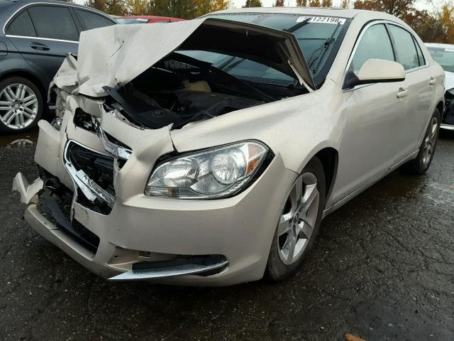 1G1ZC5EB4AF122907 - 2010 CHEVROLET MALIBU 1LT TAN photo 2