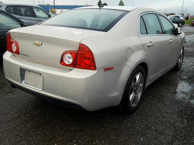 1G1ZC5EB4AF122907 - 2010 CHEVROLET MALIBU 1LT TAN photo 4