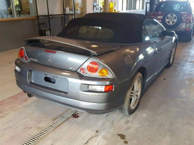 4A3AE55H54E070178 - 2004 MITSUBISHI ECLIPSE SP GRAY photo 4