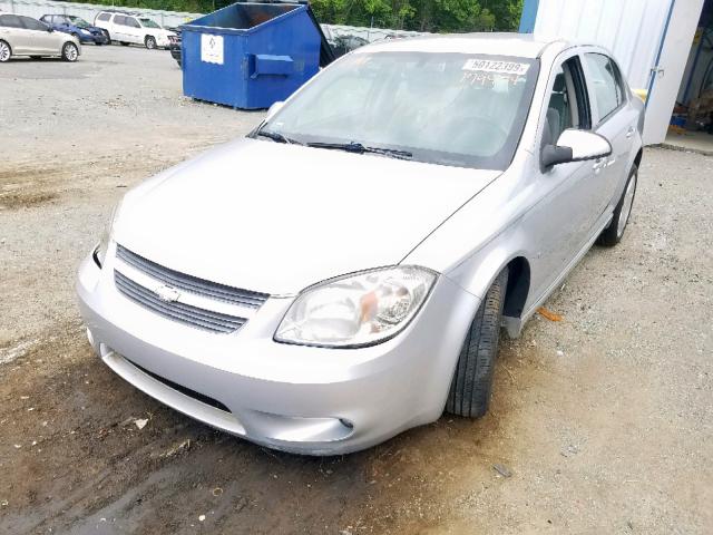 1G1AT58H097179494 - 2009 CHEVROLET COBALT LT SILVER photo 2