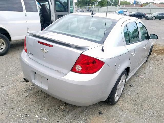 1G1AT58H097179494 - 2009 CHEVROLET COBALT LT SILVER photo 4