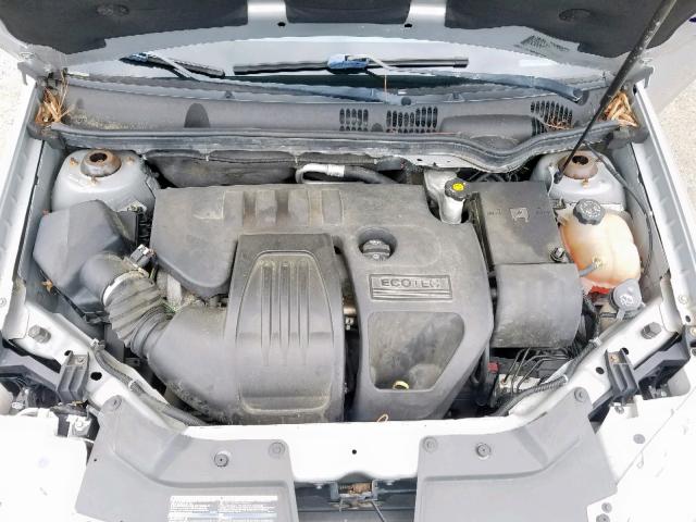 1G1AT58H097179494 - 2009 CHEVROLET COBALT LT SILVER photo 7