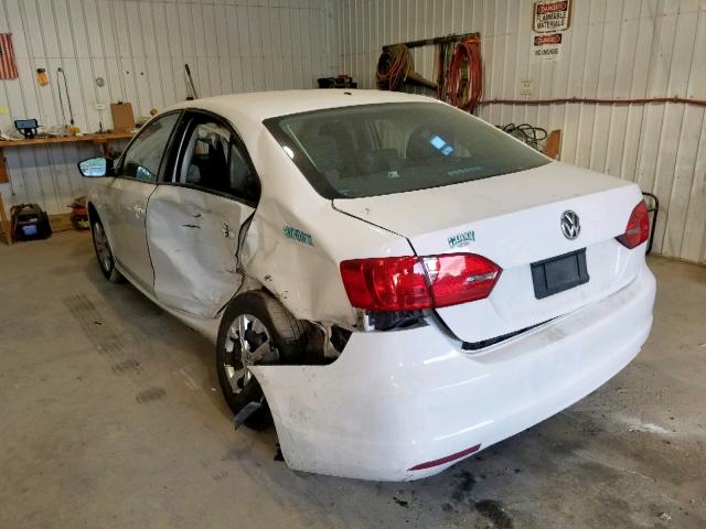 3VW2K7AJ1EM357661 - 2014 VOLKSWAGEN JETTA BASE 白色 照片 3
