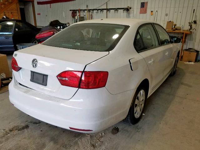 3VW2K7AJ1EM357661 - 2014 VOLKSWAGEN JETTA BASE 白色 照片 4