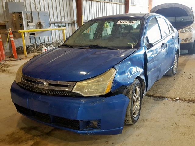 1FAHP3FN9AW157906 - 2010 FORD FOCUS SE BLUE photo 2