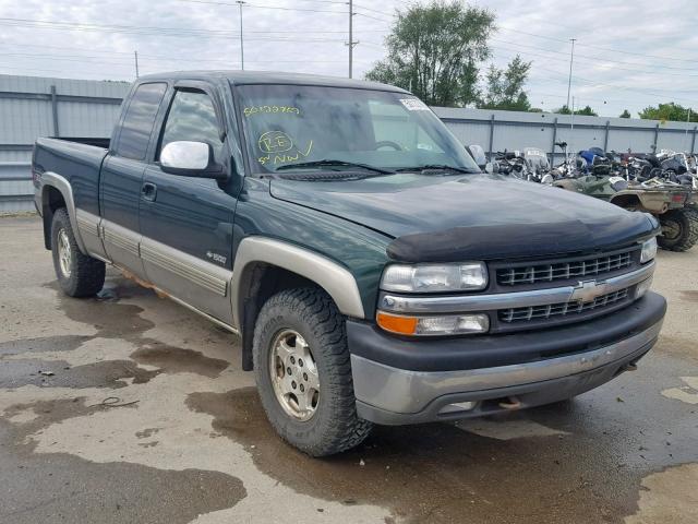 2GCEK19T211110072 - 2001 CHEVROLET SILVERADO GREEN photo 1