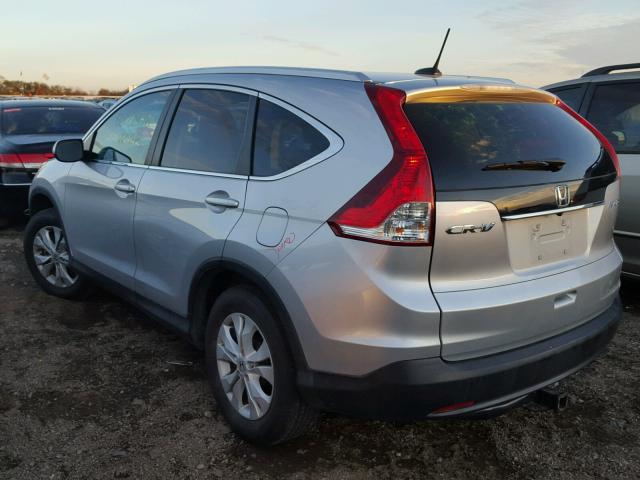 5J6RM4H76EL024064 - 2014 HONDA CR-V EXL SILVER photo 3