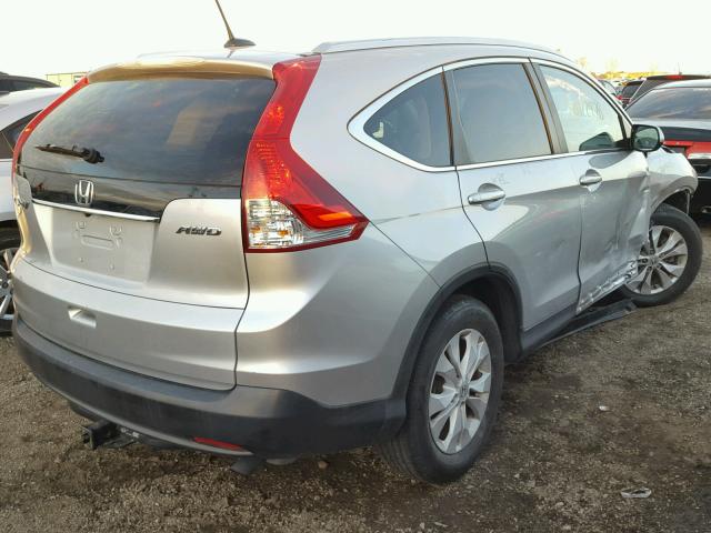 5J6RM4H76EL024064 - 2014 HONDA CR-V EXL SILVER photo 4