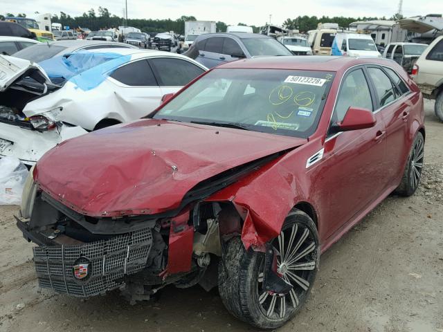 1G6DG8EG1A0117575 - 2010 CADILLAC CTS LUXURY RED photo 2