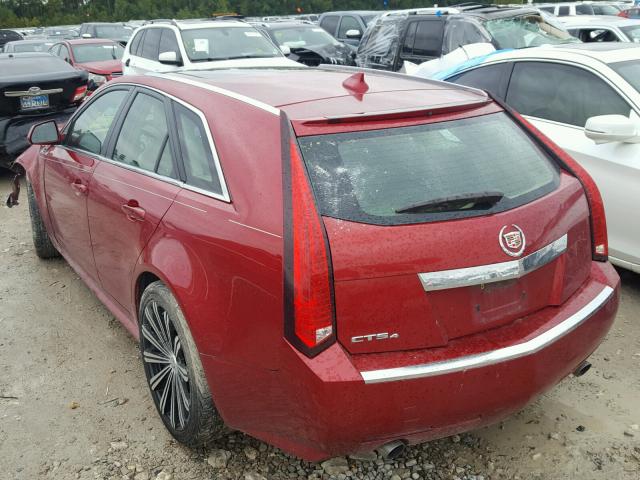 1G6DG8EG1A0117575 - 2010 CADILLAC CTS LUXURY RED photo 3