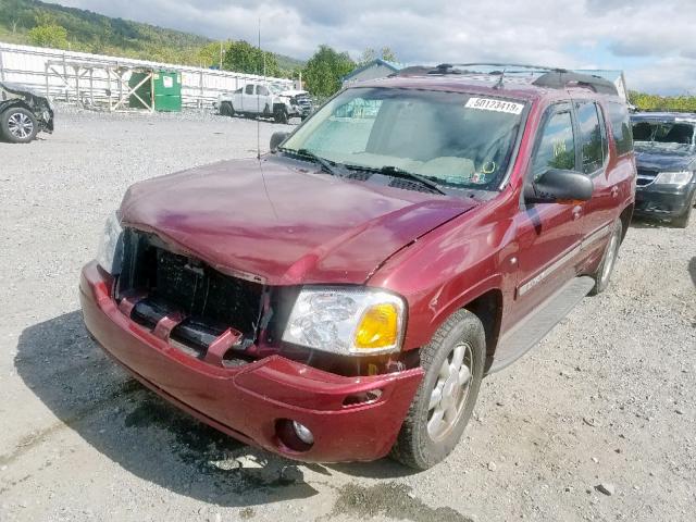 1GKET16P046136711 - 2004 GMC ENVOY XL BURGUNDY photo 2