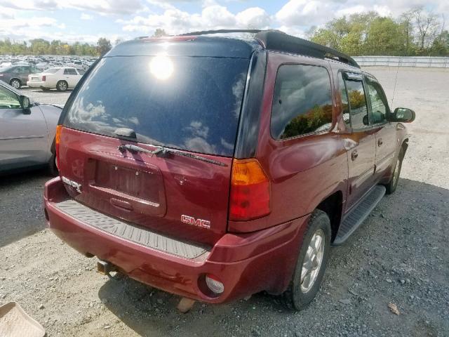 1GKET16P046136711 - 2004 GMC ENVOY XL BURGUNDY photo 4