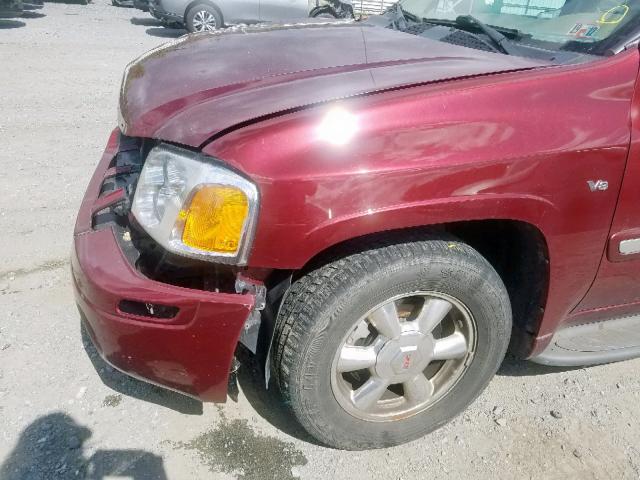 1GKET16P046136711 - 2004 GMC ENVOY XL BURGUNDY photo 9