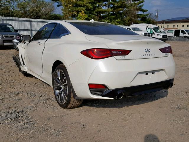 JN1EV7EL7KM290853 - 2019 INFINITI Q60 LUXE WHITE photo 3