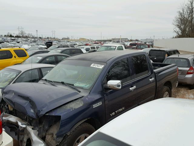 1N6BA0ED2BN307366 - 2011 NISSAN TITAN S BLUE photo 2