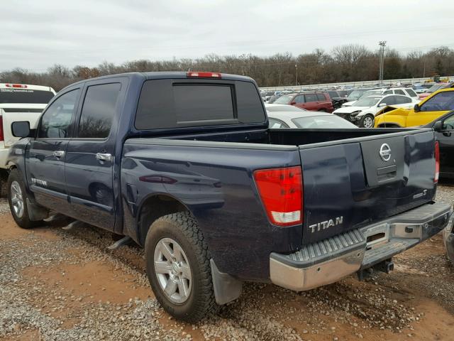 1N6BA0ED2BN307366 - 2011 NISSAN TITAN S BLUE photo 3