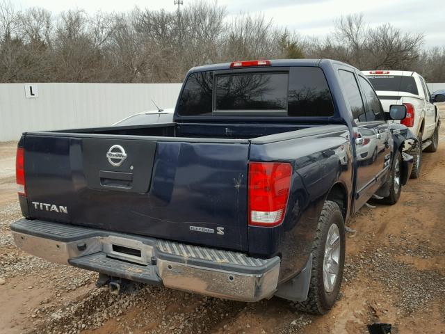 1N6BA0ED2BN307366 - 2011 NISSAN TITAN S BLUE photo 4