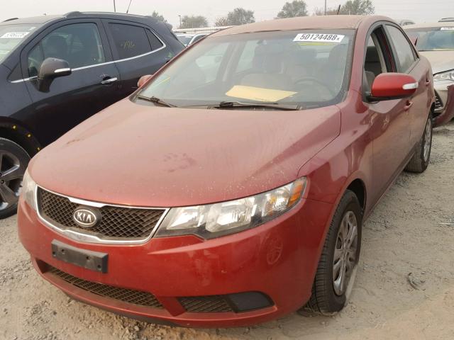 KNAFU4A20A5142713 - 2010 KIA FORTE EX BURGUNDY photo 2