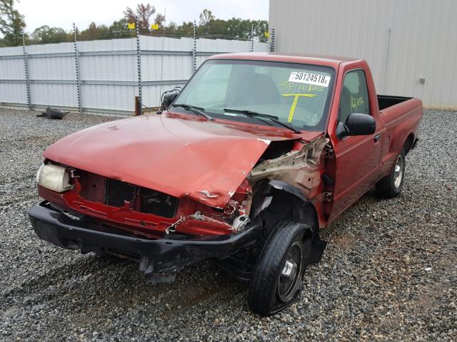 4F4YR12C5YTM10395 - 2000 MAZDA B2500 BURGUNDY photo 2