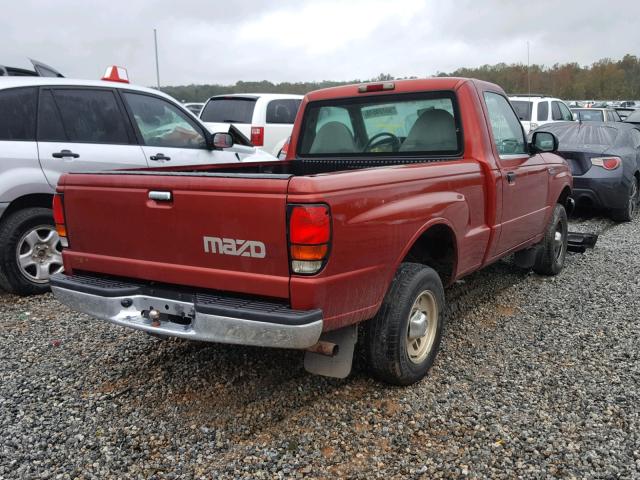 4F4YR12C5YTM10395 - 2000 MAZDA B2500 BURGUNDY photo 4