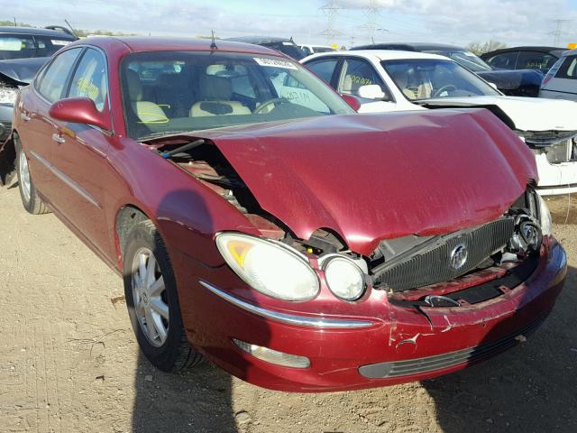 2G4WD532051256591 - 2005 BUICK LACROSSE C BURGUNDY photo 1